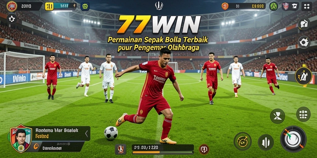 Tangkapan layar gameplay <strong>77WIN</strong> yang menampilkan aksi seru di lapangan.