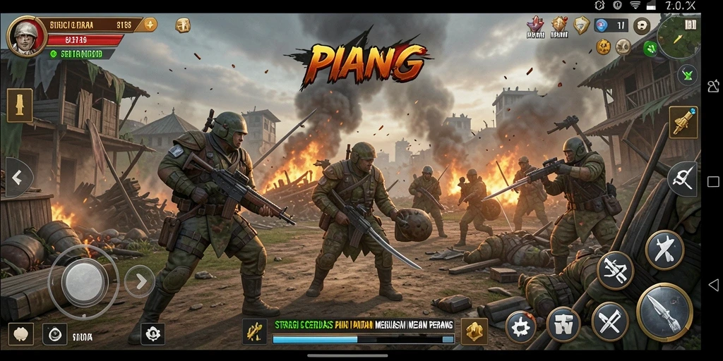 Tampilan gameplay menarik dari 8180 dengan pertempuran strategis yang intens.