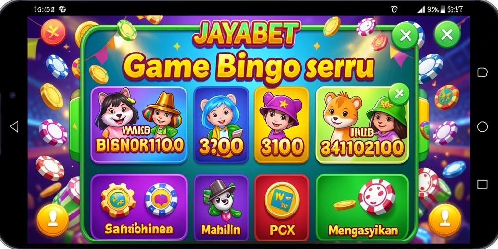 Tampilan seru dan grafis menarik dalam gameplay Bingo JAYABET.