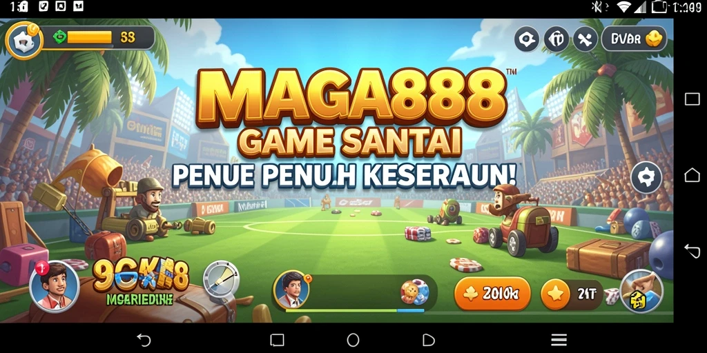 Screenshot utama MAGA888 menampilkan gameplay yang menarik dan penuh warna.