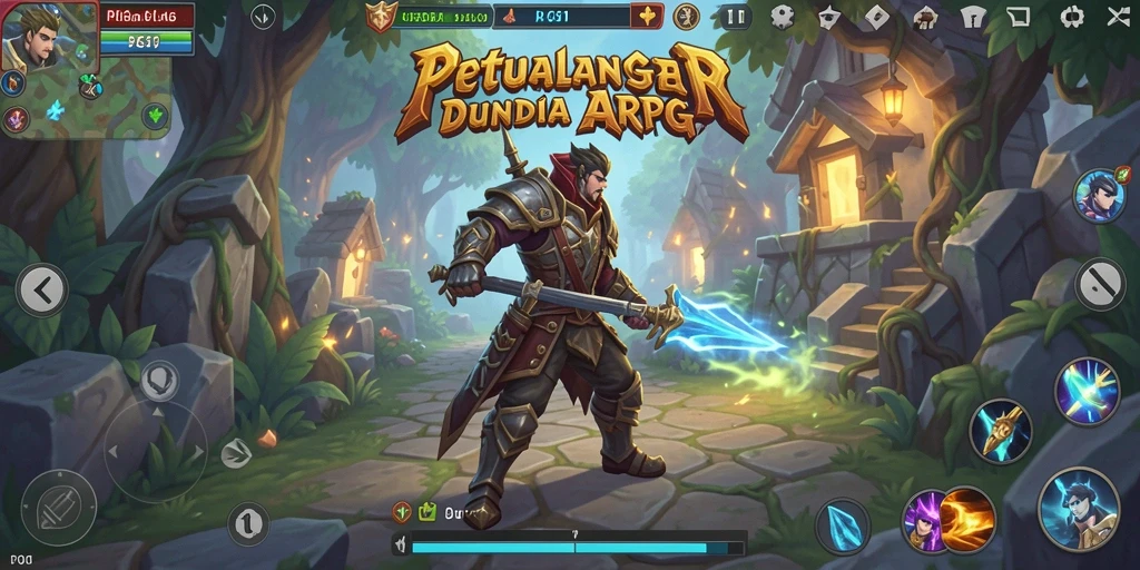 Screenshot menunjukkan aksi pertarungan seru dalam dunia ARPG PG11.