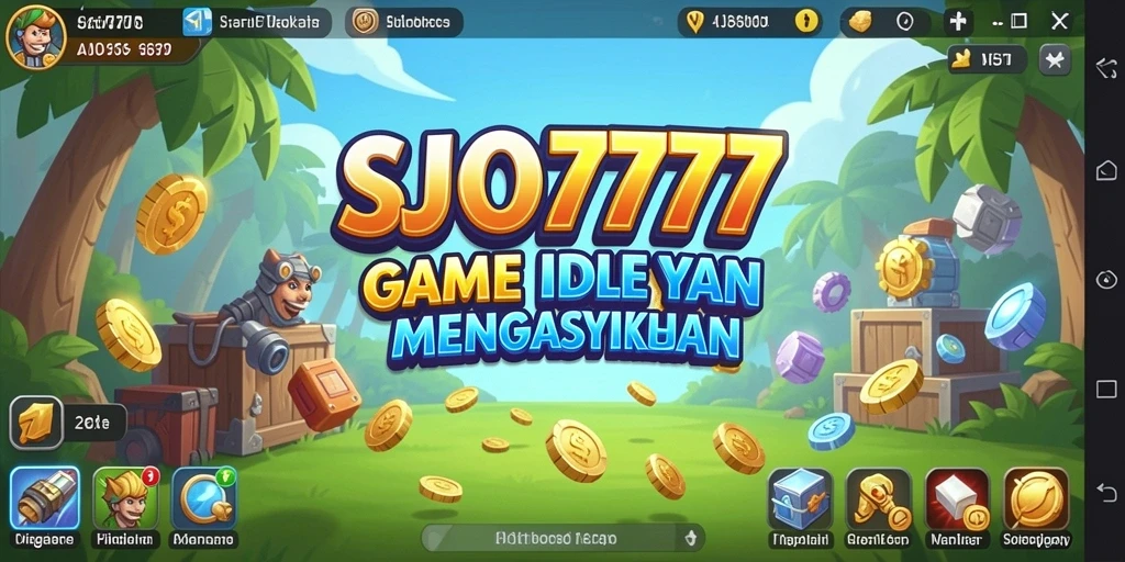 Tampilan gameplay SJO777 dengan elemen manajemen sumber daya yang menarik.